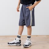 チャコール | 脇ライン ストレッチ ハーフパンツ | chil2