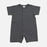 チャコール | 無地 半袖ロンパース カバーオール | chil2
