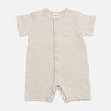 オートミール | 無地 半袖ロンパース カバーオール | chil2