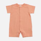 オレンジ | 無地 半袖ロンパース カバーオール | chil2