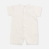 ホワイト | 無地 半袖ロンパース カバーオール | chil2