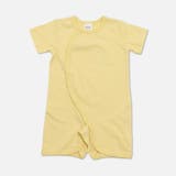 ライトイエロー | 無地 半袖ロンパース カバーオール | chil2