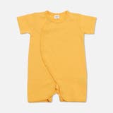 イエロー | 無地 半袖ロンパース カバーオール | chil2