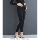 ブラック(black) | 裏起毛紐付きリブレギンス レギンス 妊婦 | CHOCOA 