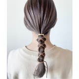ブラウン | グルグルヘアフックスエードリボン | ciite'