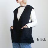 ボアベスト Vネック 秋冬 | Cinderella | 詳細画像4