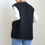 ボアベスト Vネック 秋冬 | Cinderella | 詳細画像5