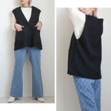 ボアベスト Vネック 秋冬 | Cinderella | 詳細画像6