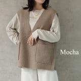 ボアベスト Vネック 秋冬 | Cinderella | 詳細画像13