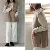 ボアベスト Vネック 秋冬 | Cinderella | 詳細画像15