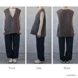 ボアベスト Vネック 秋冬 | Cinderella | 詳細画像18