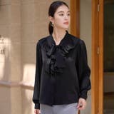 ボウタイフリルブラウス レディース トップス | Cinderella | 詳細画像8