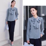 ボウタイフリルブラウス レディース トップス | Cinderella | 詳細画像11