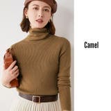 リブニット タートルネック レディース | Cinderella | 詳細画像5