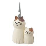 蚊取り線香ホルダー 親子蚊遣り&火消しマスコット みけねこ | cinemacollection | 詳細画像1