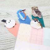 ブックマーク 刺繍栞 スズメ ヒサゴ しおり かわいい グッズ | cinemacollection | 詳細画像2 