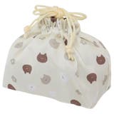 ランチ巾着 お弁当きんちゃくポーチ ねこ | cinemacollection【KIDS】 | 詳細画像1 