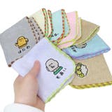 おえかきさん ミニタオル ワンポイント刺繍ハンカチタオル | cinemacollection | 詳細画像3 