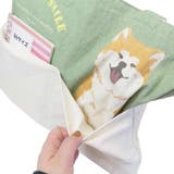 トートバッグ ファスナー付きポケット横型トートバッグ きなこ | cinemacollection | 詳細画像3 