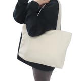 トートバッグ ファスナー付きポケット横型トートバッグ きなこ | cinemacollection | 詳細画像5 