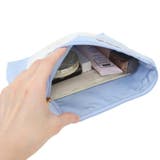 シナモロール コスメポーチ サガラ刺繍フラットポーチ | cinemacollection | 詳細画像3 