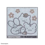 ホワイトタイガーとブラックタイガー ミニタオル フルフィーコットン無撚糸タオルハ… | cinemacollection | 詳細画像1