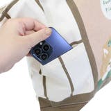トートバッグ ファスナー付き前ポケットトートバッグ コータくんおひるね | cinemacollection | 詳細画像3 