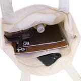 トートバッグ ファスナー付き前ポケットトートバッグ コータくんおひるね | cinemacollection | 詳細画像5 
