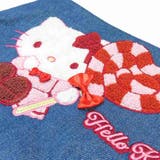 ハローキティ コスメポーチ デニムサガラ刺繍フラットポーチ | cinemacollection | 詳細画像4