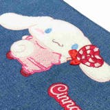 シナモロール コスメポーチ デニムサガラ刺繍フラットポーチ | cinemacollection | 詳細画像4