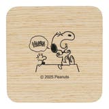 スヌーピー テーブルウェア 木製角コースター | cinemacollection | 詳細画像1 