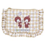 モンチッチ コスメポーチ ギンガムチェックフリルポーチ | cinemacollection | 詳細画像5