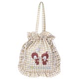 モンチッチ 巾着バッグ ギンガムチェックフリル巾着トートバッグ | cinemacollection | 詳細画像6