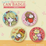 水森亜土 カンバッジ トレーディング織刺繍缶バッジ | cinemacollection | 詳細画像4 