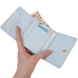 シナモロール 財布 ハートプレート3つ折り口金ミニ財布 | cinemacollection | 詳細画像3 
