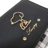 スヌーピー 財布 フレームプレート3つ折り口金ミニ財布 | cinemacollection | 詳細画像5 