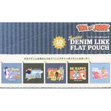 トムとジェリー コスメポーチ トレーディングデニム風フラットポーチ | cinemacollection | 詳細画像4 
