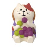 concombre マスコット ぶどう食べくらべ猫 デコレ | cinemacollection | 詳細画像1 
