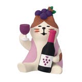 concombre マスコット ほろ酔いぶどう酒猫 赤 デコレ | cinemacollection | 詳細画像1 