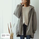 カーキ | モンスターパーカーロング丈ブルゾン◆アウター 中綿 ジャケット | CITRINE Chakra