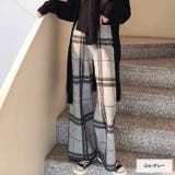 チェック柄ストレートパンツ◆ボトムス ワイドパンツ ロングパンツ | CITRINE Chakra | 詳細画像2