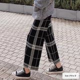チェック柄ストレートパンツ◆ボトムス ワイドパンツ ロングパンツ | CITRINE Chakra | 詳細画像4