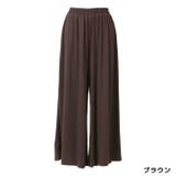 ブラウン | 選べる2丈!さらテロワイドパンツ◆ワイドパンツ レディース すごのび | CITRINE Chakra