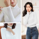 カップ付きタートルネック長袖インナー◆カップ付き ブラトップ ロンT | CITRINE Chakra | 詳細画像13 