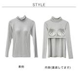 カップ付きタートルネック長袖インナー◆カップ付き ブラトップ ロンT | CITRINE Chakra | 詳細画像9 