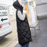 フード付き中綿ロングベスト◆アウター 中綿 ベスト | CITRINE Chakra | 詳細画像14