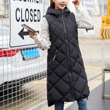 フード付き中綿ロングベスト◆アウター 中綿 ベスト | CITRINE Chakra | 詳細画像16