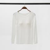 カップ付きインナートップス長袖◆カップ付き ブラトップ ロンT | CITRINE Chakra | 詳細画像20 