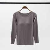 カップ付きインナートップス長袖◆カップ付き ブラトップ ロンT | CITRINE Chakra | 詳細画像23 