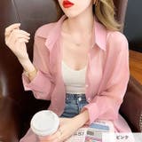 長袖シアーシャツ◆シャツ ブラウス 透け感 | CITRINE Chakra | 詳細画像18 